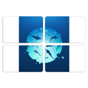 Магнитные фотопазлы 80 на 50 набор 4 штуки 