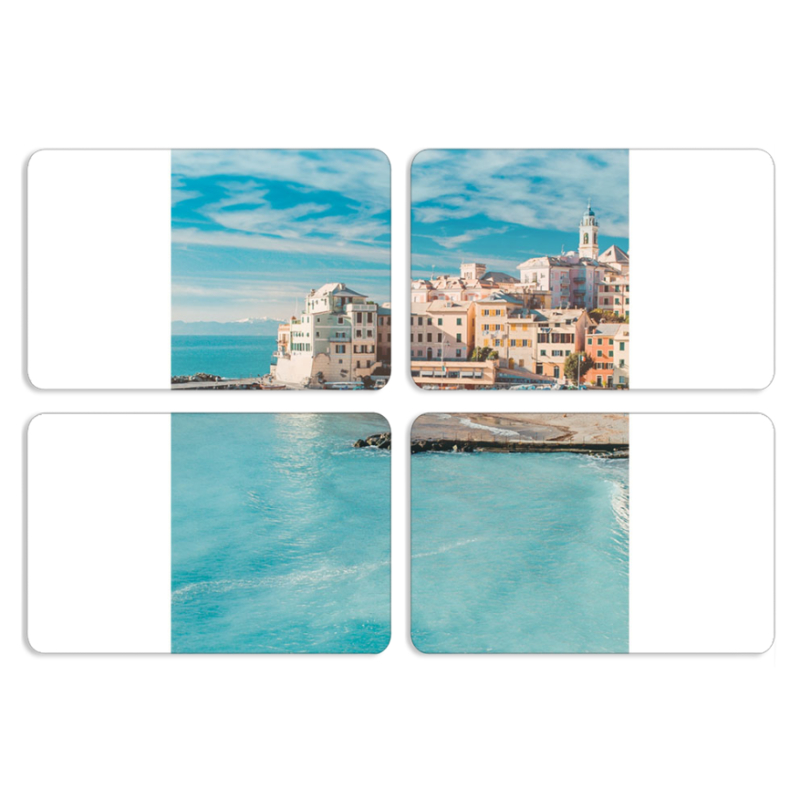 Магнитные фотопазлы 80 на 50 набор 4 штуки Seaside