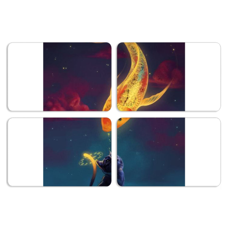 Магнитные фотопазлы 80 на 50 набор 4 штуки 