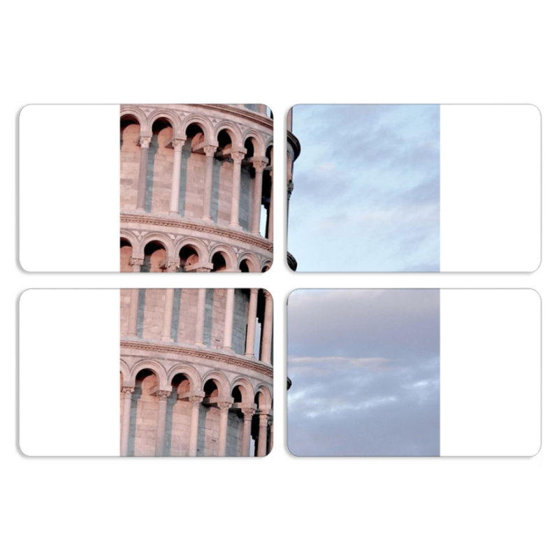 Магнитные фотопазлы 80 на 50 набор 4 штуки 