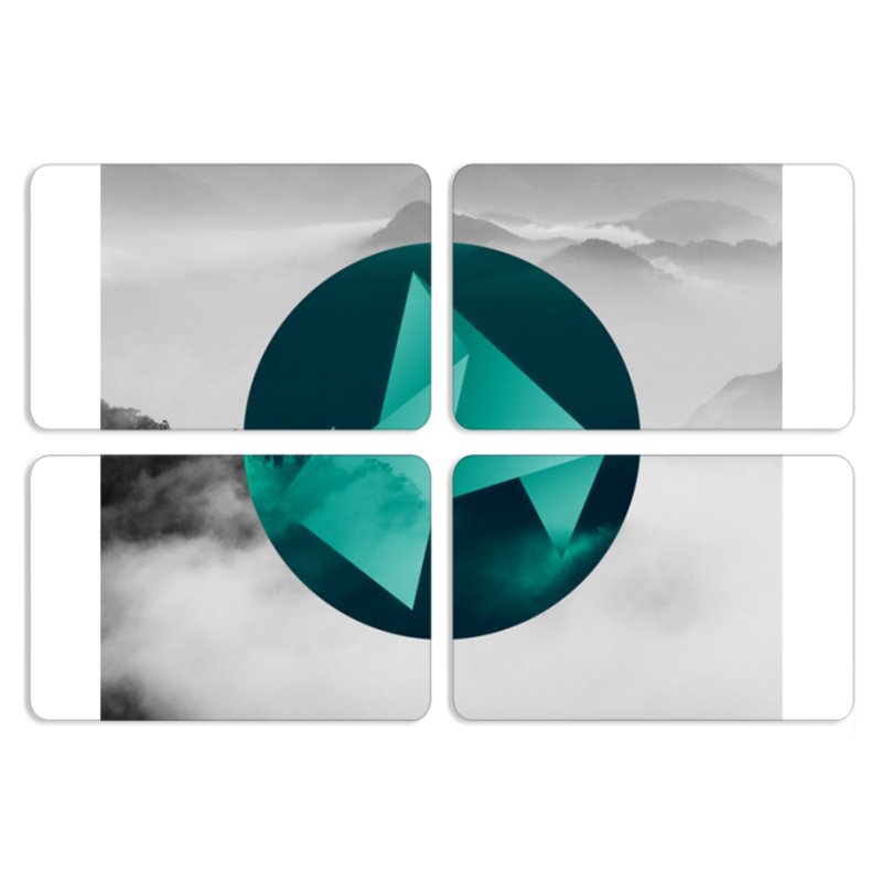 Магнитные фотопазлы 80 на 50 набор 4 штуки 