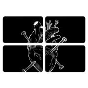 Магнитные фотопазлы 80 на 50 набор 4 штуки 