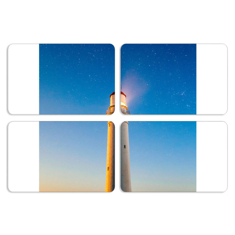 Магнитные фотопазлы 80 на 50 набор 4 штуки 