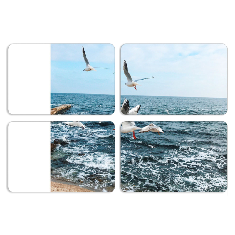 Магнитные фотопазлы 80 на 50 набор 4 штуки 