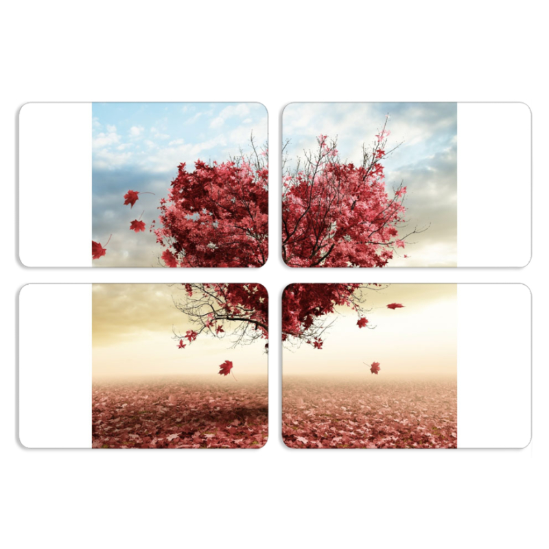 Магнитные фотопазлы 80 на 50 набор 4 штуки Tree of Love