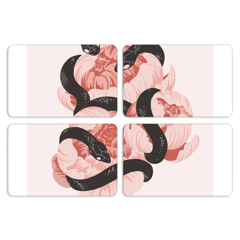 Магнитные фотопазлы 80 на 50 набор 4 штуки 