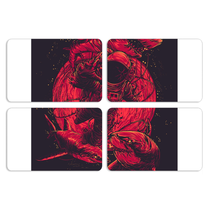 Магнитные фотопазлы 80 на 50 набор 4 штуки 