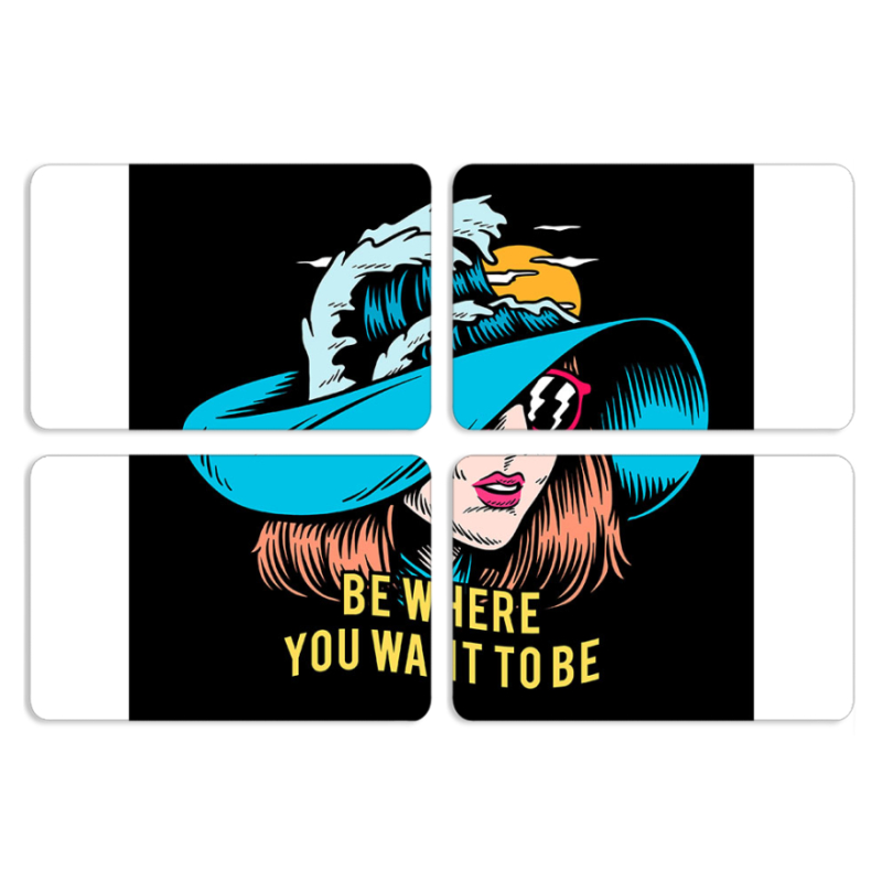 Магнитные фотопазлы 80 на 50 набор 4 штуки 