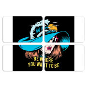 Магнитные фотопазлы 80 на 50 набор 4 штуки 