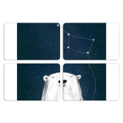 Магнитные фотопазлы 80 на 50 набор 4 штуки Ты мой космос