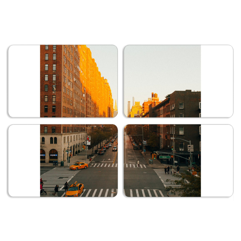 Магнитные фотопазлы 80 на 50 набор 4 штуки 