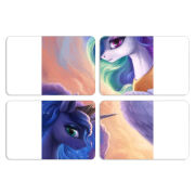 Магнитные фотопазлы 80 на 50 набор 4 штуки My Little Pony Rarity  Princess Luna