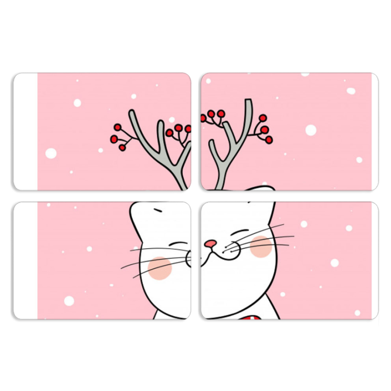 Магнитные фотопазлы 80 на 50 набор 4 штуки 