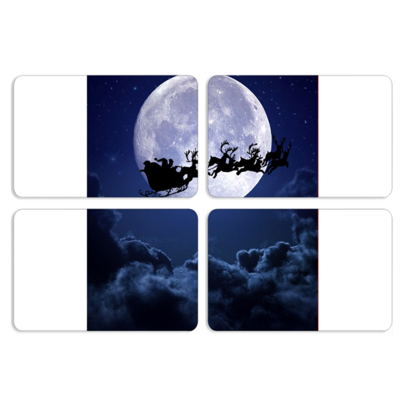 Магнитные фотопазлы 80 на 50 набор 4 штуки 