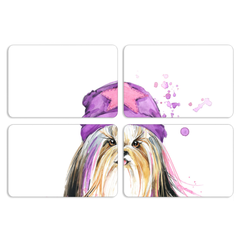 Магнитные фотопазлы 80 на 50 набор 4 штуки 