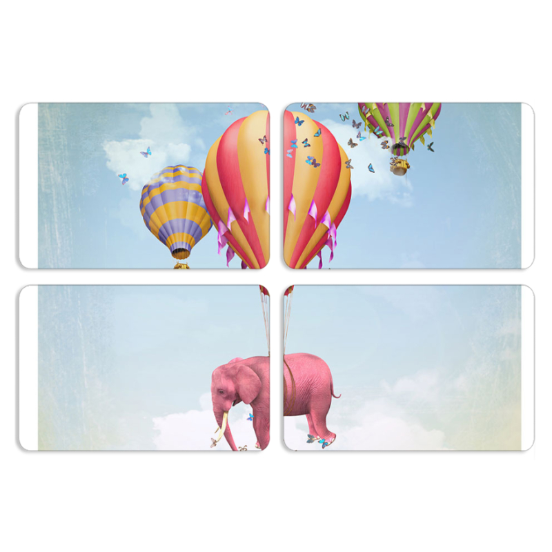 Магнитные фотопазлы 80 на 50 набор 4 штуки 