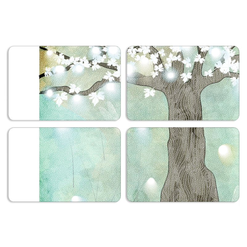 Магнитные фотопазлы 80 на 50 набор 4 штуки 