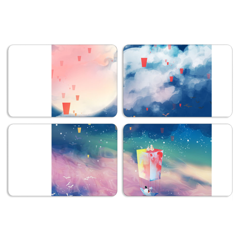 Магнитные фотопазлы 80 на 50 набор 4 штуки Sky Lanterns