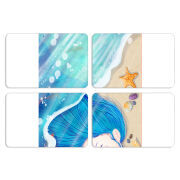 Магнитные фотопазлы 80 на 50 набор 4 штуки Sea Girl