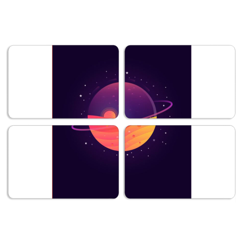 Магнитные фотопазлы 80 на 50 набор 4 штуки Desert-Planet