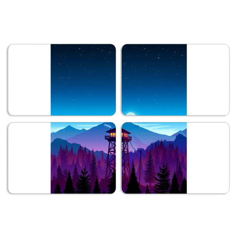 Магнитные фотопазлы 80 на 50 набор 4 штуки 