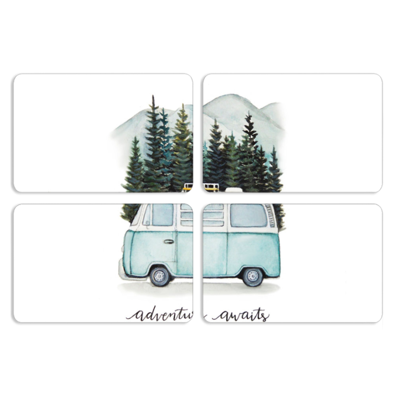 Магнитные фотопазлы 80 на 50 набор 4 штуки 