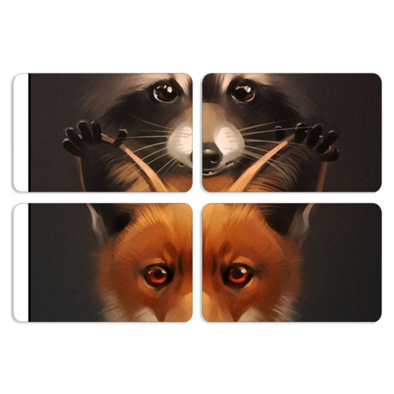 Магнитные фотопазлы 80 на 50 набор 4 штуки 