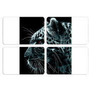 Магнитные фотопазлы 80 на 50 набор 4 штуки Leopard