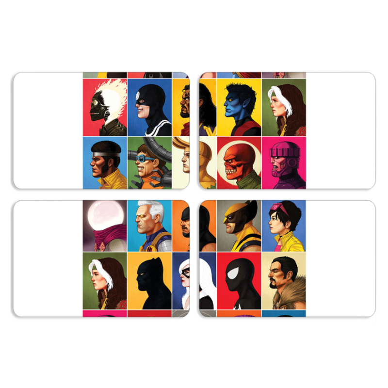 Магнитные фотопазлы 80 на 50 набор 4 штуки 