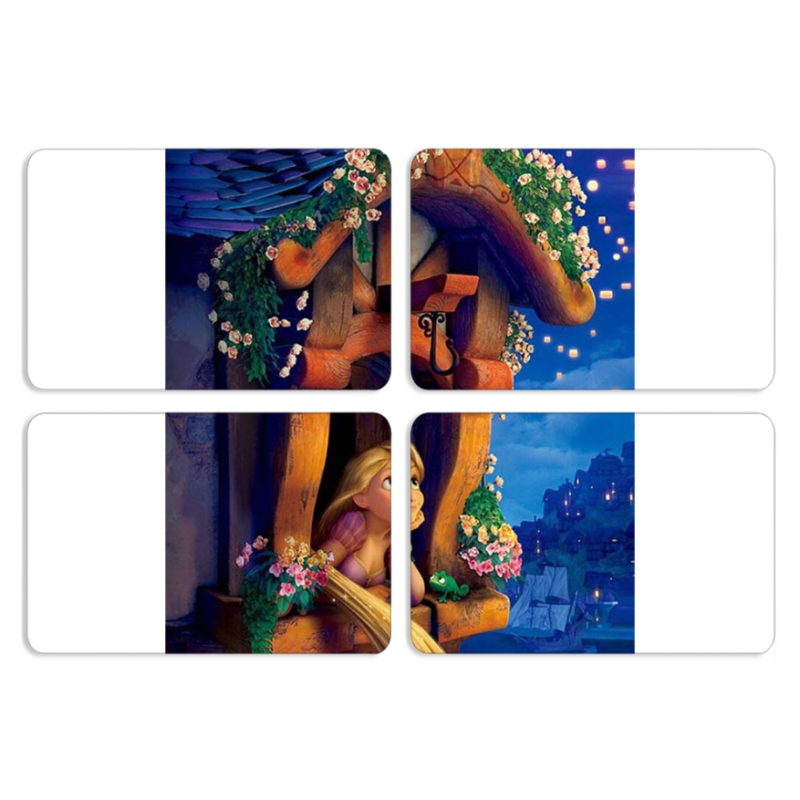 Магнитные фотопазлы 80 на 50 набор 4 штуки 