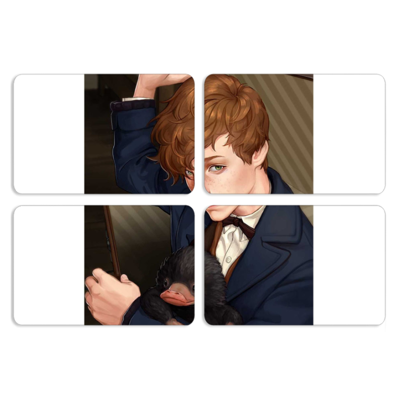 Магнитные фотопазлы 80 на 50 набор 4 штуки 