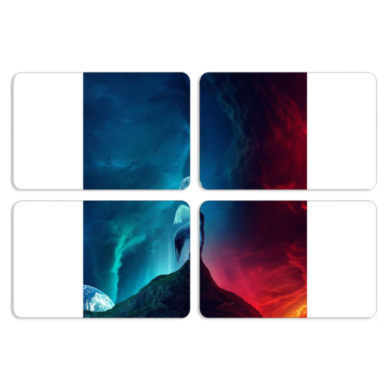 Магнитные фотопазлы 80 на 50 набор 4 штуки 