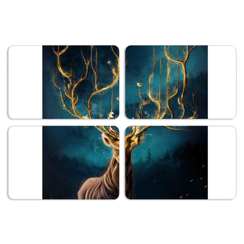 Магнитные фотопазлы 80 на 50 набор 4 штуки Fairy Deer