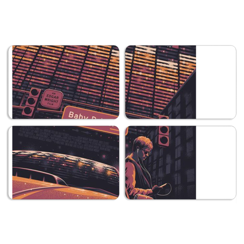 Магнитные фотопазлы 80 на 50 набор 4 штуки 