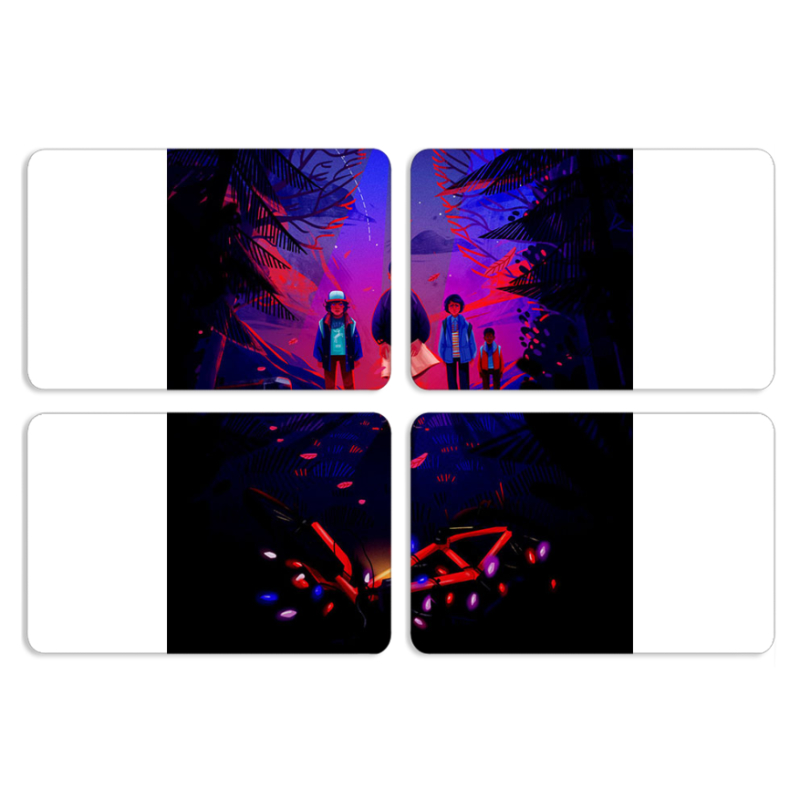 Магнитные фотопазлы 80 на 50 набор 4 штуки 