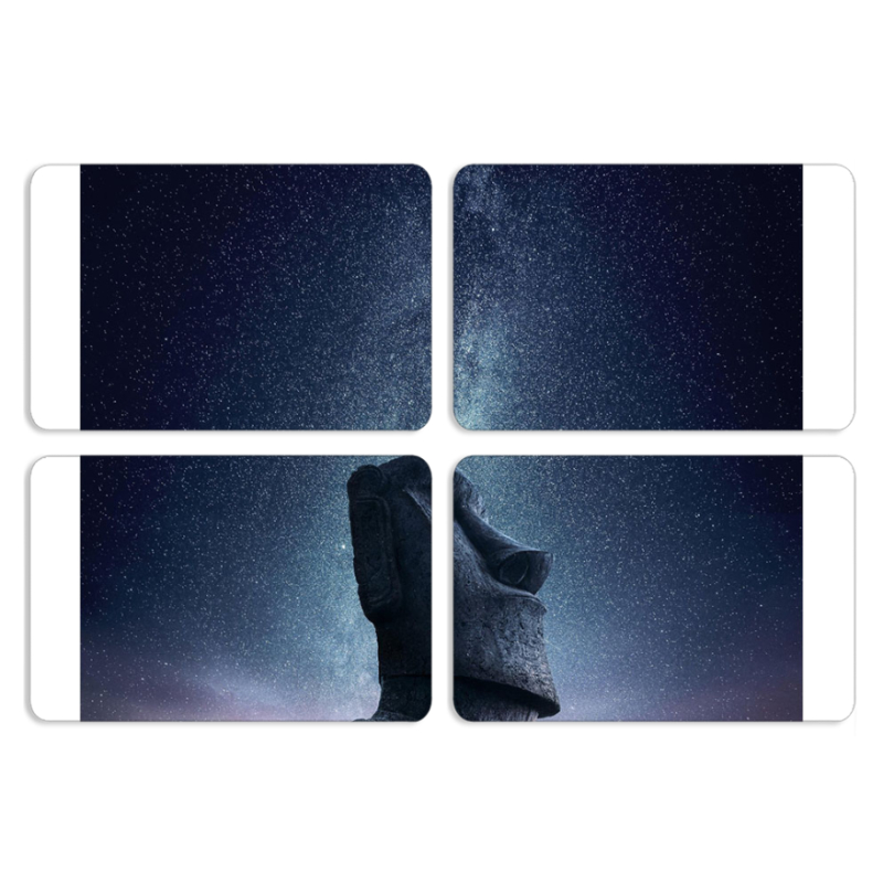 Магнитные фотопазлы 80 на 50 набор 4 штуки 