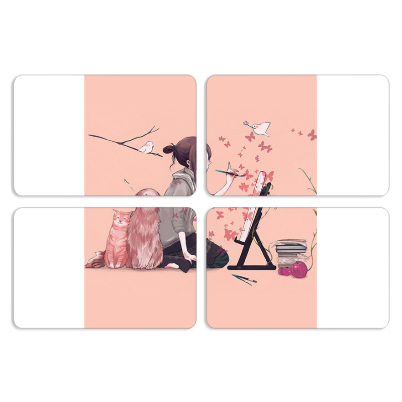 Магнитные фотопазлы 80 на 50 набор 4 штуки 