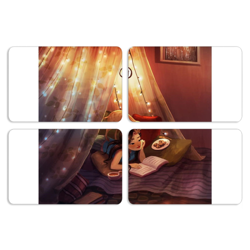 Магнитные фотопазлы 80 на 50 набор 4 штуки 