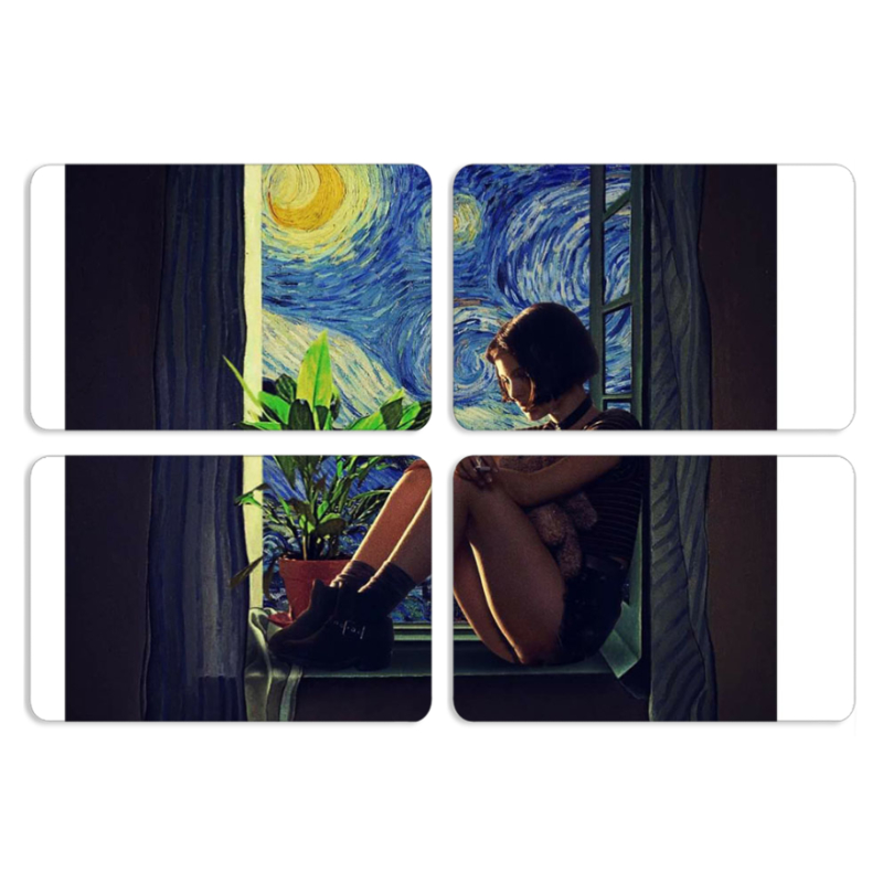 Магнитные фотопазлы 80 на 50 набор 4 штуки 