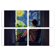 Магнитные фотопазлы 80 на 50 набор 4 штуки 