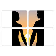 Магнитные фотопазлы 80 на 50 набор 4 штуки 