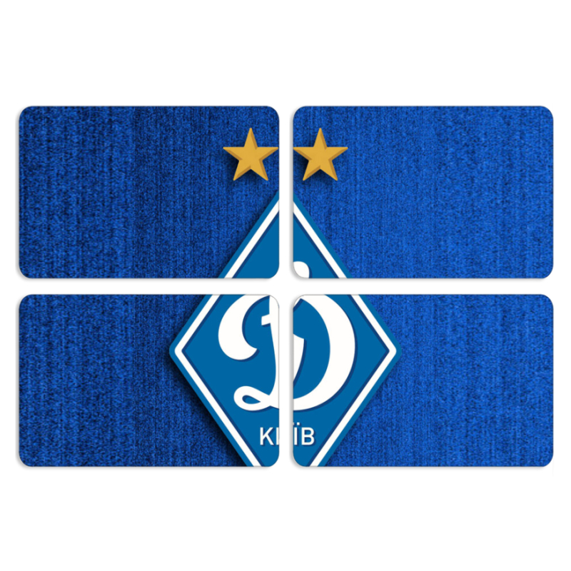 Магнитные фотопазлы 80 на 50 набор 4 штуки Динамо Киев