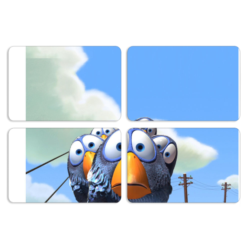 Магнитные фотопазлы 80 на 50 набор 4 штуки 