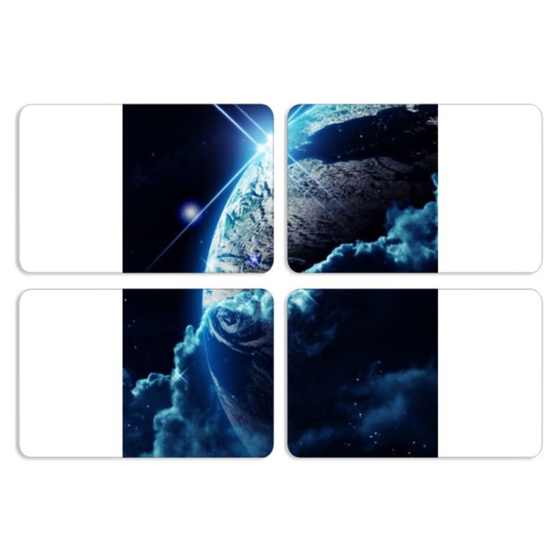 Магнитные фотопазлы 80 на 50 набор 4 штуки Planet