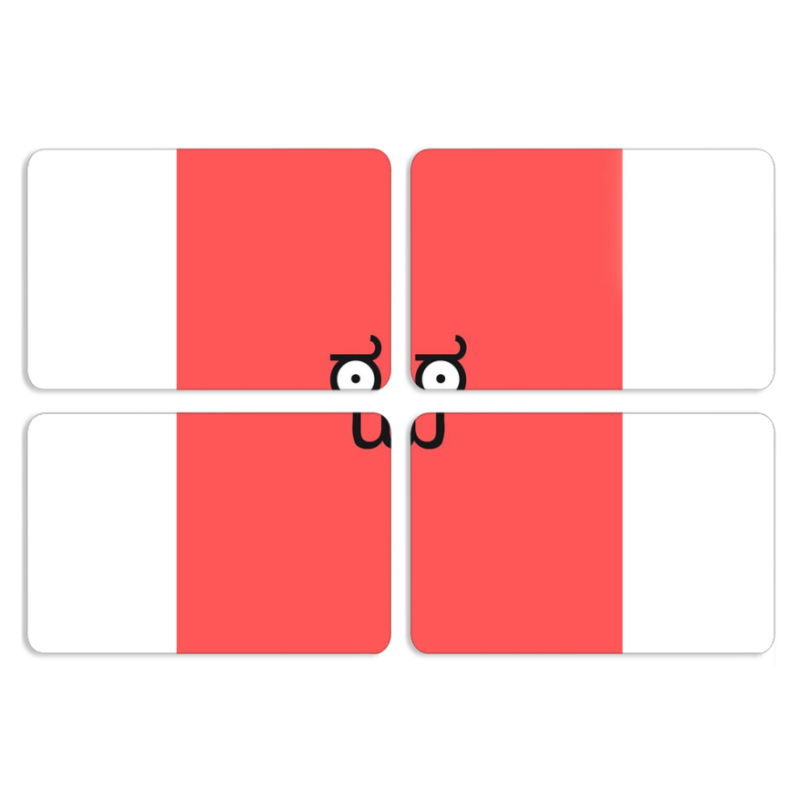 Магнитные фотопазлы 80 на 50 набор 4 штуки 