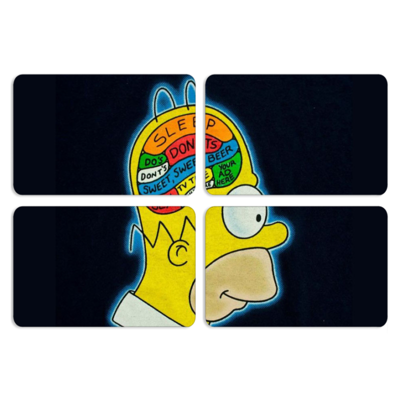 Магнитные фотопазлы 80 на 50 набор 4 штуки 