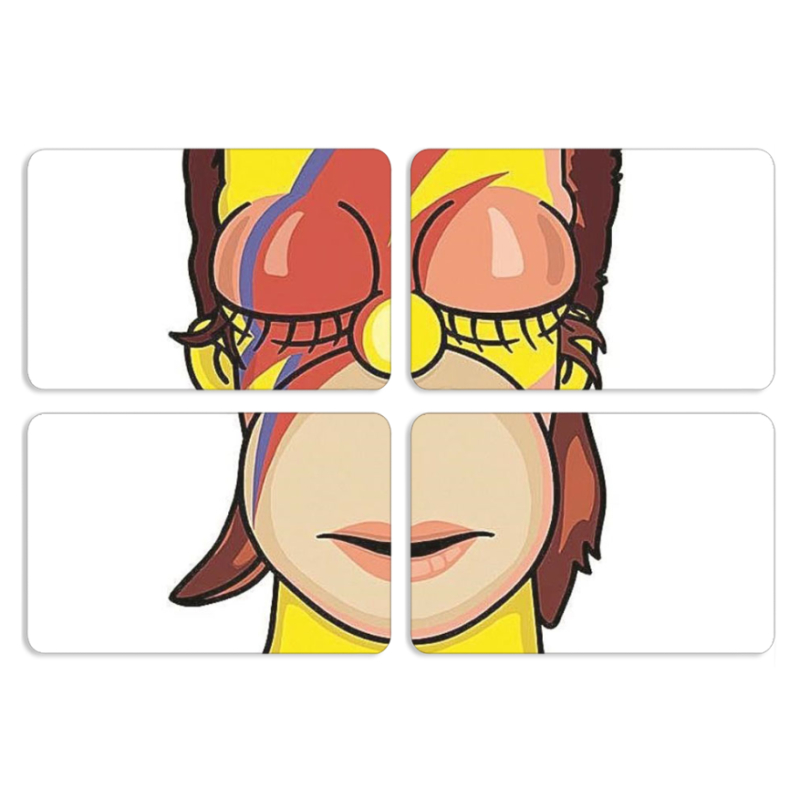 Магнитные фотопазлы 80 на 50 набор 4 штуки 