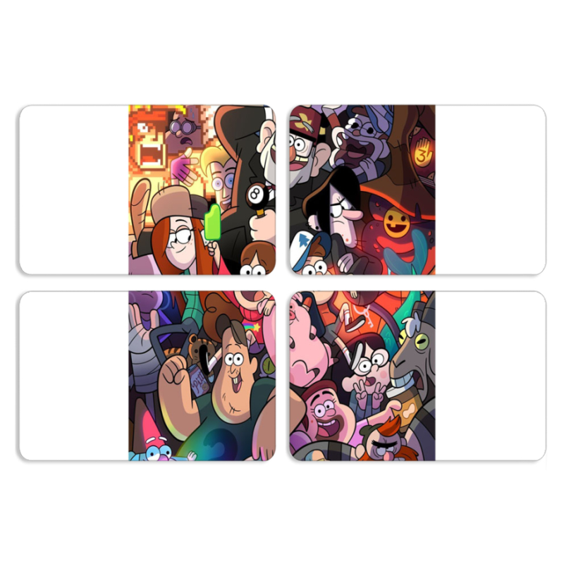 Магнитные фотопазлы 80 на 50 набор 4 штуки 