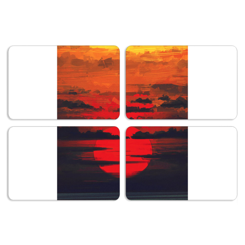 Магнитные фотопазлы 80 на 50 набор 4 штуки Calm Before the Storm