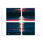 Магнитные фотопазлы 80 на 50 набор 4 штуки Midnight